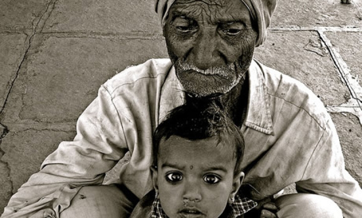 Old man in India