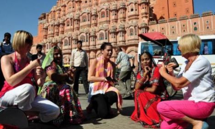 Tourists in India
