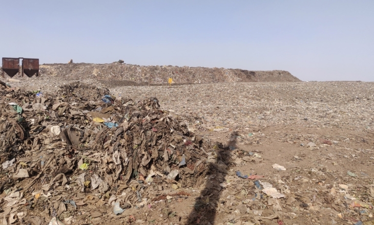Agra leather waste